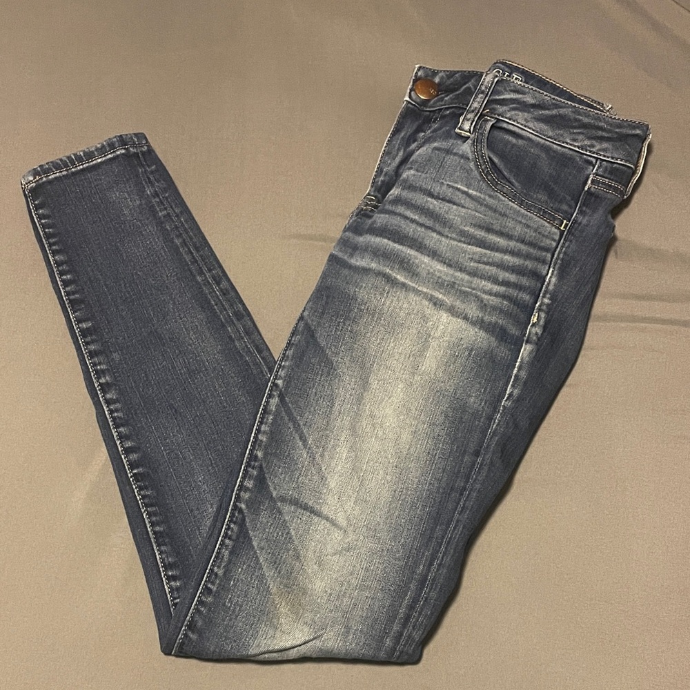 American Eagle Outfitters Dark Blue Skinny Jeans